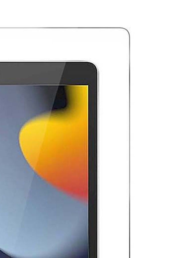 لاصقة حماية للشاشة من الزجاج المقوى لجهاز أبل آيباد (2019) بشاشة قياس 10.2 بوصات شفاف - Image 2